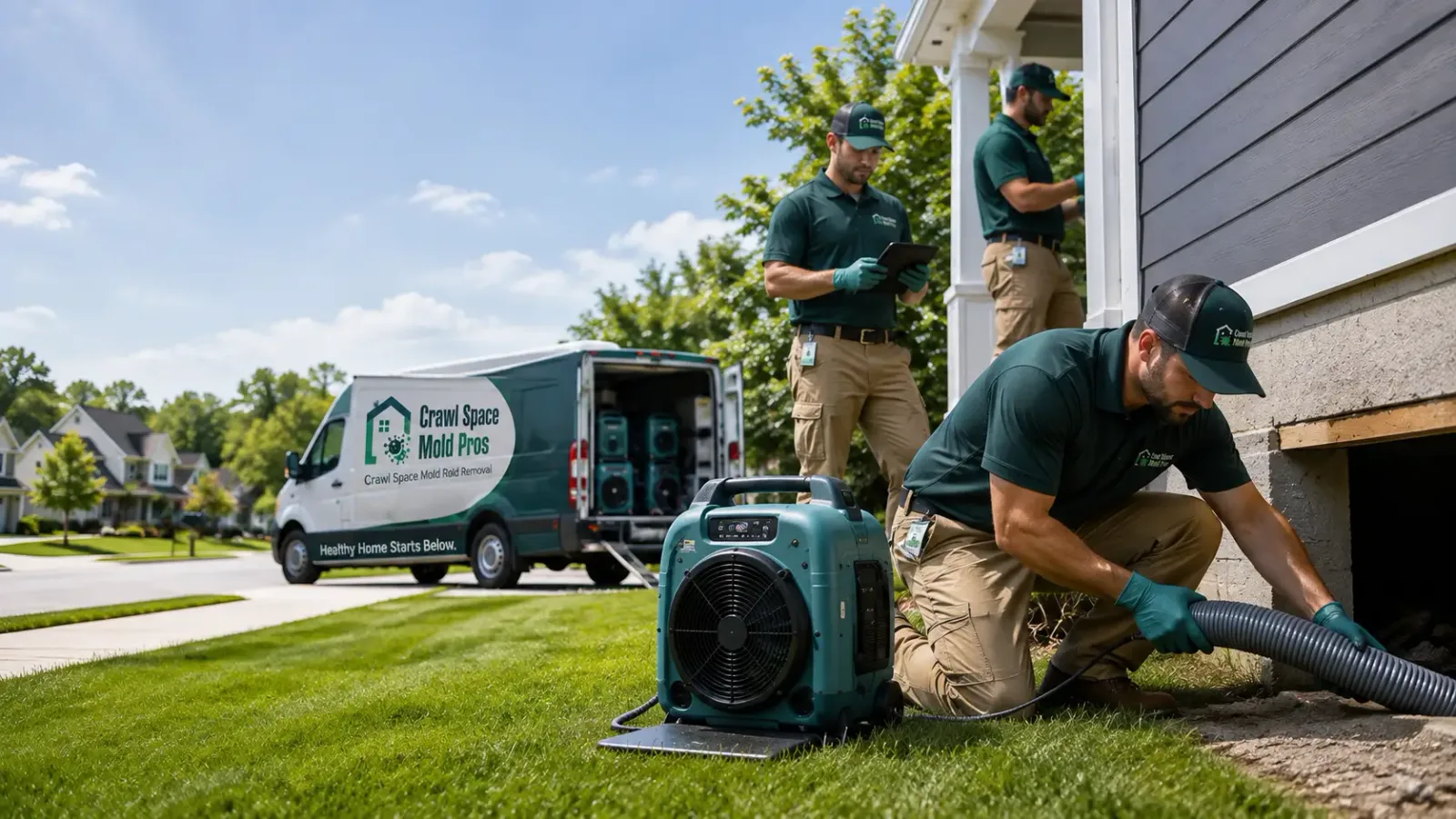 Crawl Space Mold Removal in Juneau, WI